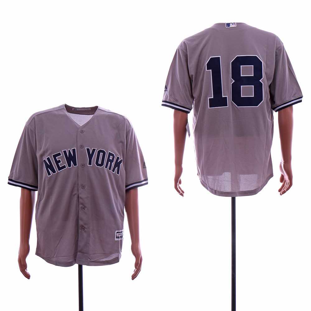 Yankees 18 Didi Gregorius Gray Cool Base Player Number Jersey Sguo,We sell and wholesale Yankees 18 Didi Gregorius Gray Cool Base Player Number Jersey Sguo on line form chian!